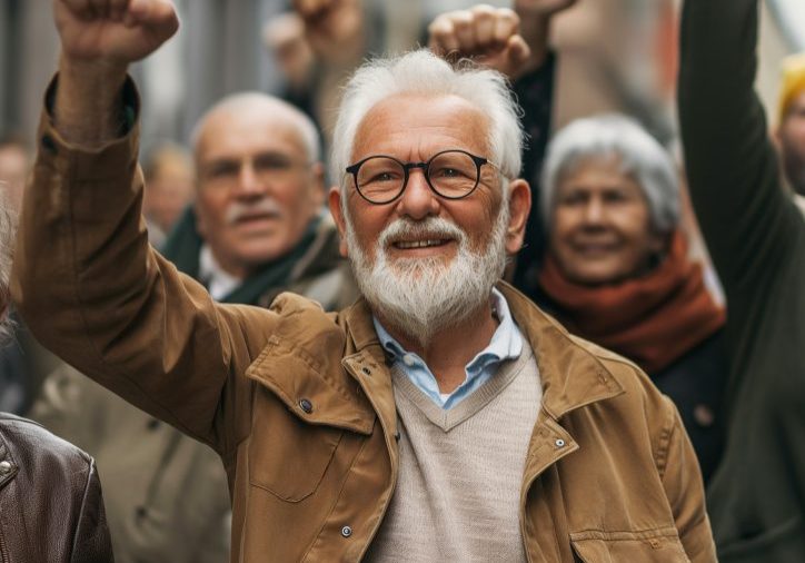 Pensioners Protest on the Streets